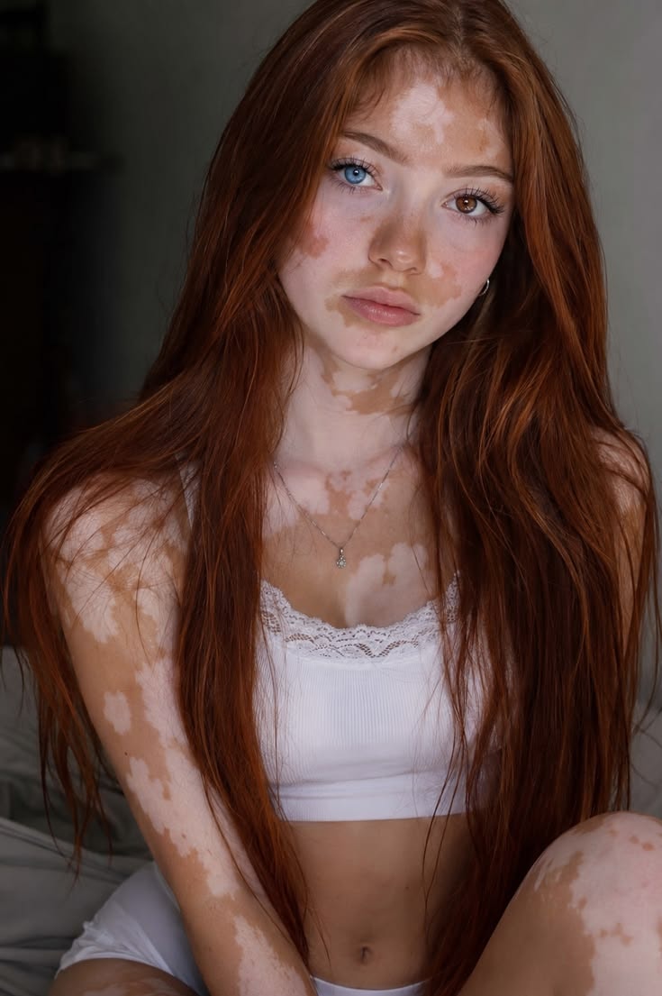 AI creator, red-haired portrait